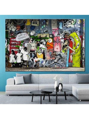 Kırmızı Çiçekli Sakura Kanvas Tablo – Asya Tarzı Duvar Dekoru – Oturma Odası