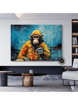 Afrika-Amerikan Kültürü Duvar Sanatı; Afrika Kültürü Duvar Dekoru; Sembol Kanvas Tablo; Soyut Kanvas