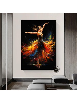 Çiçekli Kadın Duvar Sanatı; Gül Başlı Kadın; Moda Kadın; Çiçekli Baş Posteri; Çiçek Kadın Kanvas; As