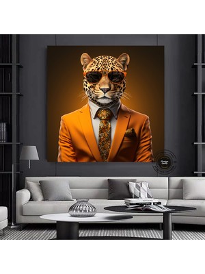 Sokak Silueti Tablosu, Şehir Manzarası Yağlıboya Kanvas Baskı