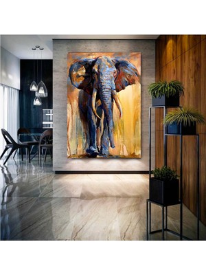 Graffiti Panda Duvar Sanatı; Renkli Hayvan Tablosu; Modern Panda Dekoru; Büyük Çok Renkli Sanat Baskı