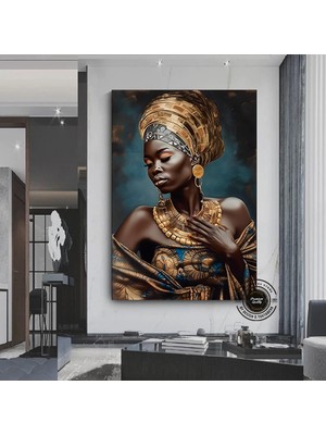 Muhteşem Ganesha Duvar Sanatı – Soyut Duvar Tablosu; Renkli Ganesha Kanvas