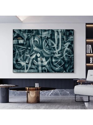 Panda Kanvas Sanatı; Panda Baskısı; Çok Renkli Graffiti; Panda Graffiti Sanatı; Banksy Tarzı