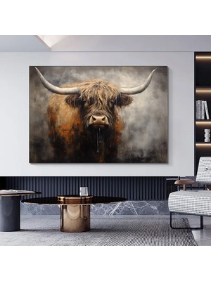 Soyut Mavi Okyanus Grafiği – Bleu Majorelle Stil; Ev Dekor Tasarımı; Geometrik Poster