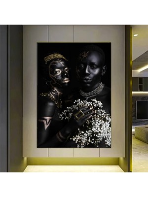 Afrika Caz Sanatı; Afrika Kanvas; Caz Duvar Sanatı; Siyah Müzisyen Kanvas; Sokak Caz Grubu Resmi