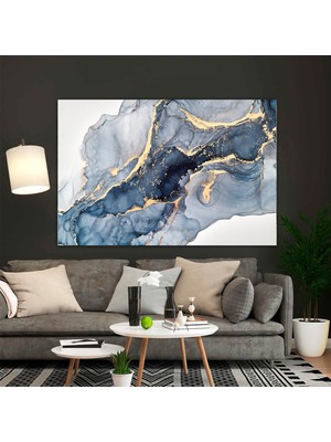 Dev Boy Modern Ağaç Kanvas – Renkli Soyut Duvar Sanatı; Altın Ağaç Kanvas Baskısı