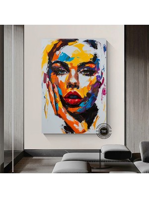 Aşka Dair: Iki Bedende Tek Ruh – Aşk Temalı Çift Kanvas Tablosu