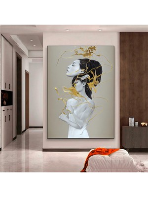 Köpek ve Astronot Kanvas Tablo – Astronot Temalı Duvar Dekoru