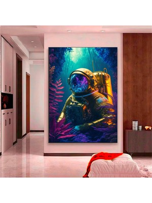 Afro-Amerikan Sanat Kanvası, Siyah Kadın Portre Sanatı, Soyut Afrika Kadını Baskısı