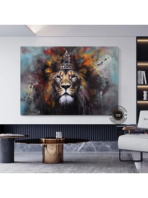 Soyut Graffiti Maymun; Komik Gorilla Duvar Sanatı; Renkli Şempanze Kanvas Décor