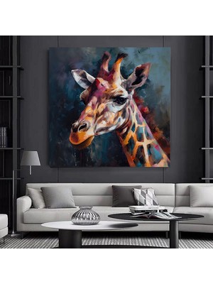 Aslan Kral Duvar Sanatı; Siyah-Altın Soyut Aslan Tablosu; Dev Boy Kanvas; Oyun Odası Dekoru; Asmaya