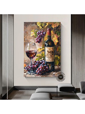 Aslan ve Yavru Kanvas Tablo – Aile Temalı Hayvan Duvar Sanatı – Mavi Gözlü Aslan