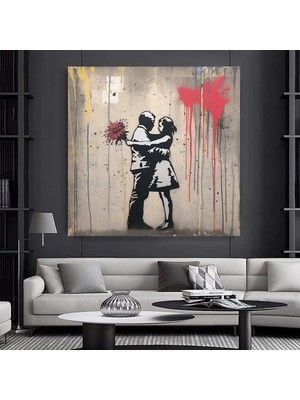 Pembe Gözlüklü Sakız Çiğneyen Lama Kanvas Tablo – Soyut ve Stil Sahibi Ev Dekoru