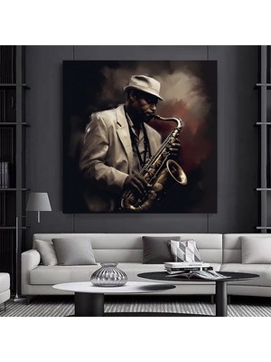 Modern Afrikalı Kadın Kanvas Tablo – Oturma Odası Dekoru; Etnik Kadın Sanatı; Afrikalı Kadın Baskısı