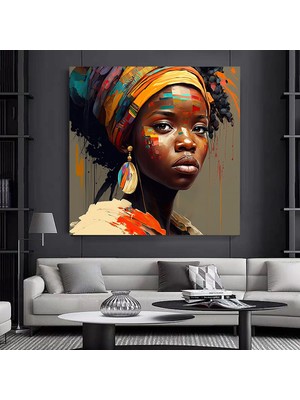 Ayı Kanvas Duvar Sanatı; Ağaç Manzaralı Kanvas Boyama; Kahverengi Ayı Tablosu; Modern Ev Dekoru; Asm