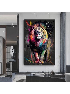 Sokak Sanatı Dj Çocuk Tablosu; Graffiti Tarzı Büyük Dj Kanvas; Graffiti ve Beatles Sözlerinden Ilham