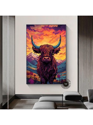 Gece Şehir Manzarası Panoraması; Gece Şehir Hayatı Tablosu; Kanvas Şehir Manzarası Baskısı; Duvar De