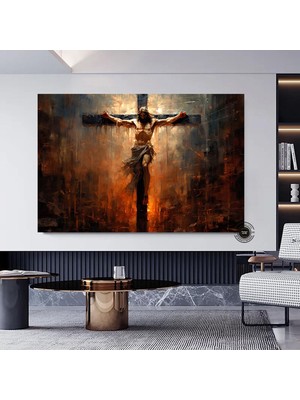 Isa'nın Haçı Kanvas; Haç; Isa Duvar Panosu; Kanvas Boyama; Kanvas Baskı; Özel Kanvas; Kanvas Duvar S