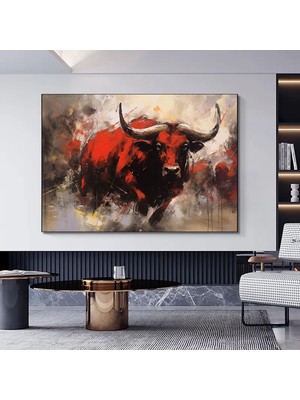 Renkli Aşk Dansı Kanvas Tablo – Kadın ve Erkek Figür Parti Sanatı – Eşsiz Hediye