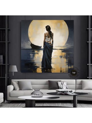 Dağınık Tarzda Dünya Haritası Kanvas Baskı, Dünya Haritası Duvar Dekoru