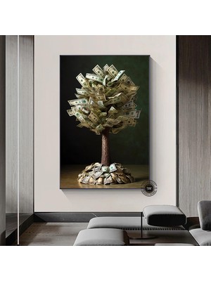 Renkli Şehir Manzaralı Kanvas Tablo – Modern Soyut Şehir Sanatı Duvar Dekoru