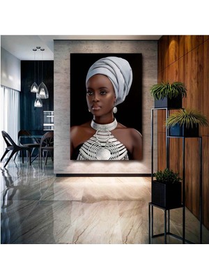 Afrika Kabilesi Dekoru, Afro-Amerikan Kültürü Ev Dekoru, Afrika Kadın Sanatı, Siyah Kadın Dekoru