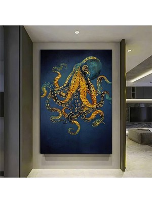 Jaguar Yağlı Boya Kanvas Tablo – Orman Temalı Hayvan Sanatı – Ofis ve Bebek Odası