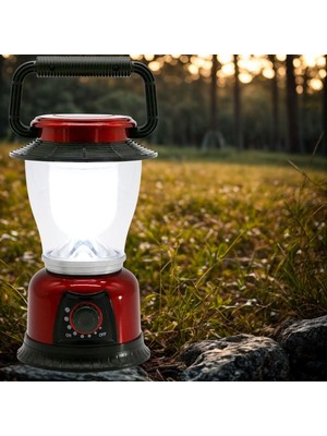 Gv Home®  Ledli Kamp Lambası Pilli Ayarlı LED Işıldak Aydınlatma