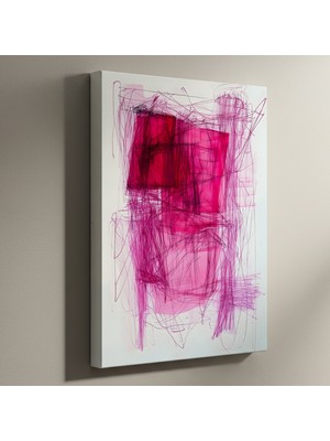 Soyut Pembe Tonları Duvar Tablosu