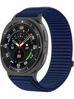 Samsung Galaxy Watch 8 40MM 44MM 46MM Classic Hasır Örgü Esnek Naylon Cırtlı Spor Kordon Loop Kayış