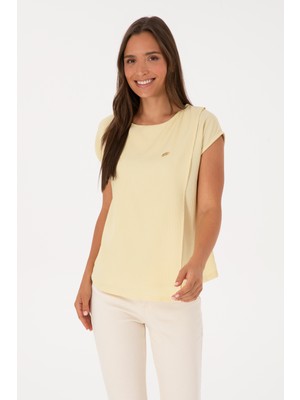 U.s. Polo Assn. Kadın Açık Haki Tişört 50300759-VR183