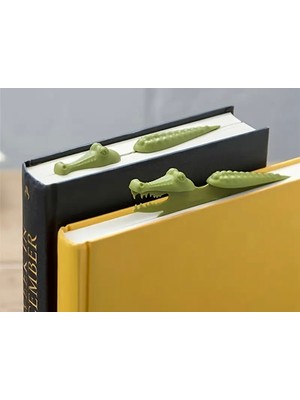 Flexilab Creative Timsah Kitap Ayracı | Eğlenceli Çocuk ve Yetişkin Kitap Belirleyici | 9,5 cm x 2,6 cm