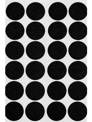 Yapışkanlı Mobilya Masa Sandalye Parke Zemin Ayak Koruyucu Kaydırmaz Keçesi 20 mm (50'lü Paket)