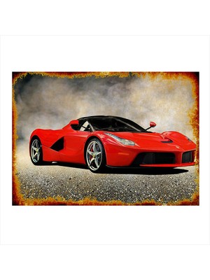 Bedeko Spor Araba Art Mdf Tablo 50 cm x 70 cm