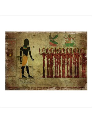 Bedeko Mısır Hiyografisi Mdf Tablo 50 cm x 70 cm