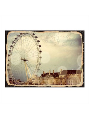 Bedeko Dönme Dolap Tasarım Mdf Tablo 50 cm x 70 cm