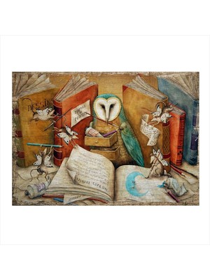 Bedeko Sevimli Hayvanlar Dekoratif Mdf Tablo 50 cm x 70 cm