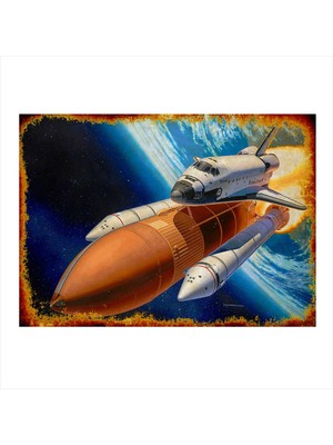 Bedeko Roket Modern Mdf Tablo 50 cm x 70 cm