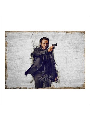 Bedeko John Wick Mdf Poster 50 cm x 70 cm