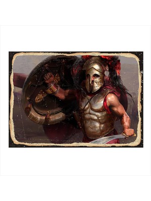 Bedeko Savaşçı Art Mdf Poster 50 cm x 70 cm