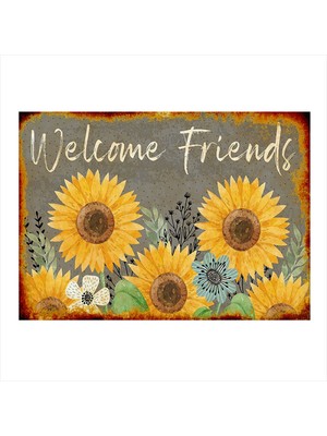 Bedeko Sarı Çiçekler Hediyelik Mdf Tablo 50 cm x 70 cm