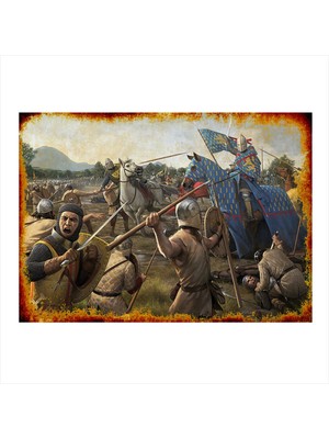 Bedeko Tarihi Savaş Model Ahşap Tablo 50 cm x 70 cm