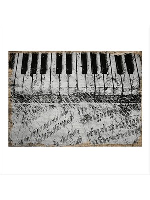 Bedeko Piyano Model Mdf Tablo 50 cm x 70 cm