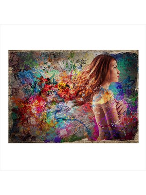Bedeko Art Kadın Mdf Poster 50 cm x 70 cm