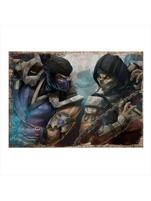 Bedeko Mortal Kombat Art Mdf Poster 50 cm x 70 cm