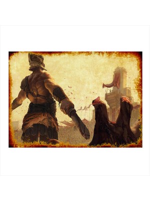 Bedeko Gladyatör Hediyelik Mdf Tablo 50 cm x 70 cm