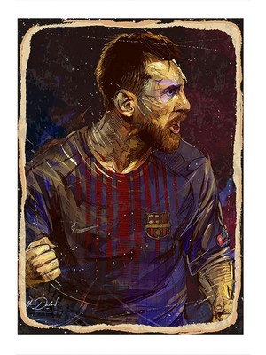 Bedeko Lionel Messi Mdf Poster 50 cm x 70 cm