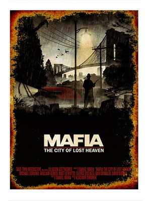 Bedeko Mafia Art Mdf Poster 50 cm x 70 cm