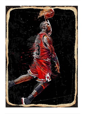 Bedeko Michael Jordan Hediyelik Mdf Tablo 50 cm x 70 cm