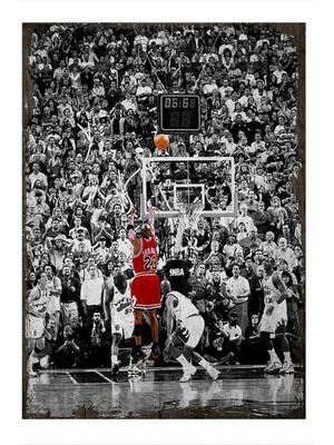 Bedeko Ahşap Tablo 50 cm x 70 cm Nba Basketbol